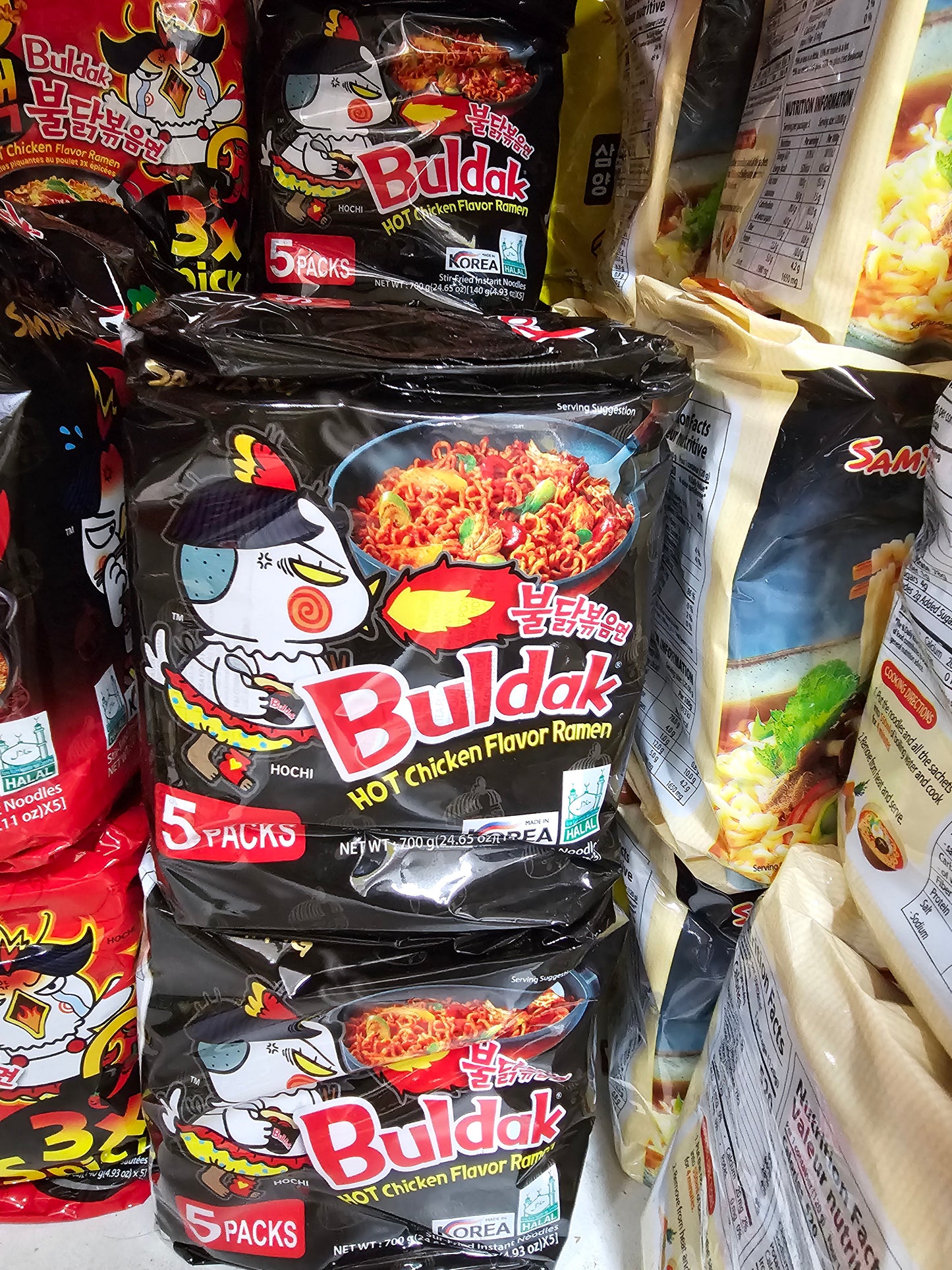 Buldak hot spicey ramen 5 pack