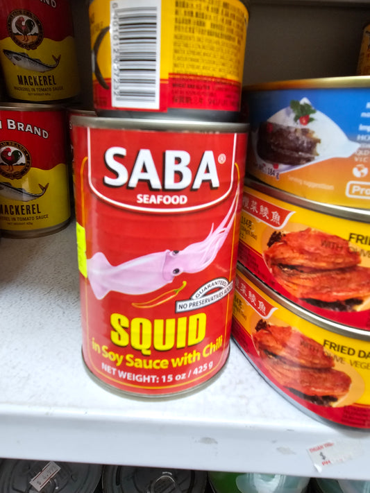 Saba Squid in Soy sauce with Chilli